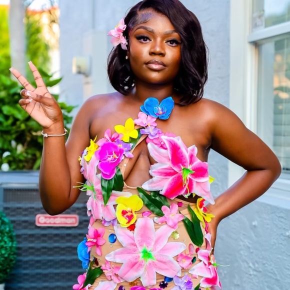 3d flower dress - Picture 1 of 2